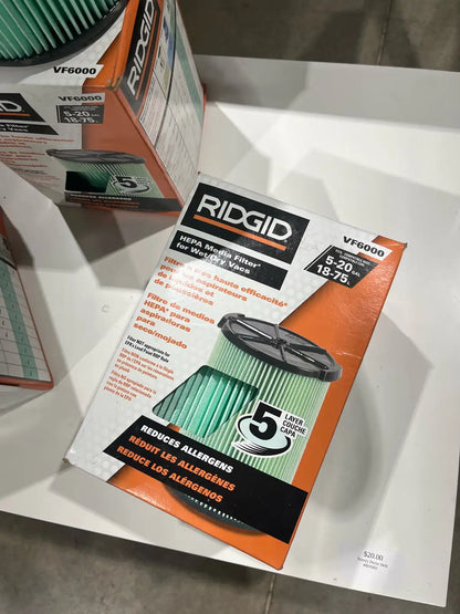 brand new set of 3 Ridgid VF6000 filters
