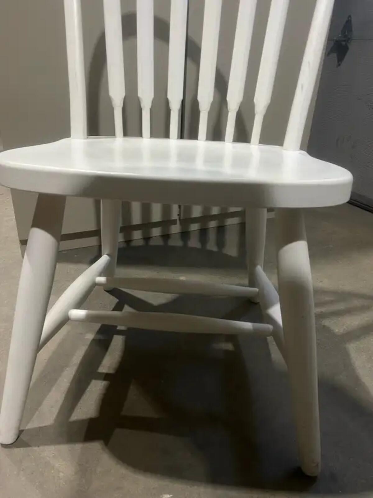 Single White Dining Chair