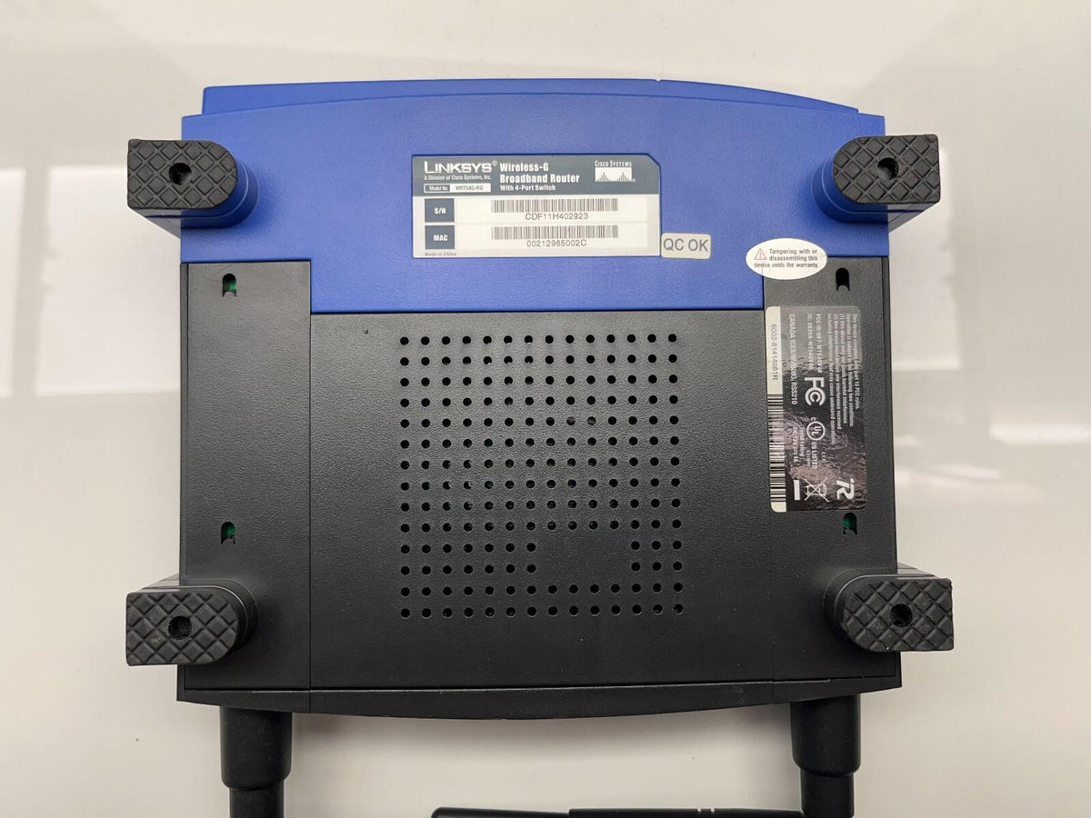 Routeur haut débit sans fil Linksys Wireless-G WRT54G-RG