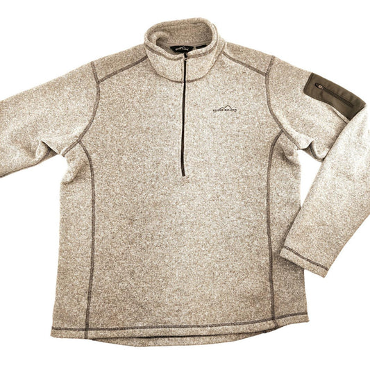Eddie Bauer Quarter Zip Fleece Men's Size XL