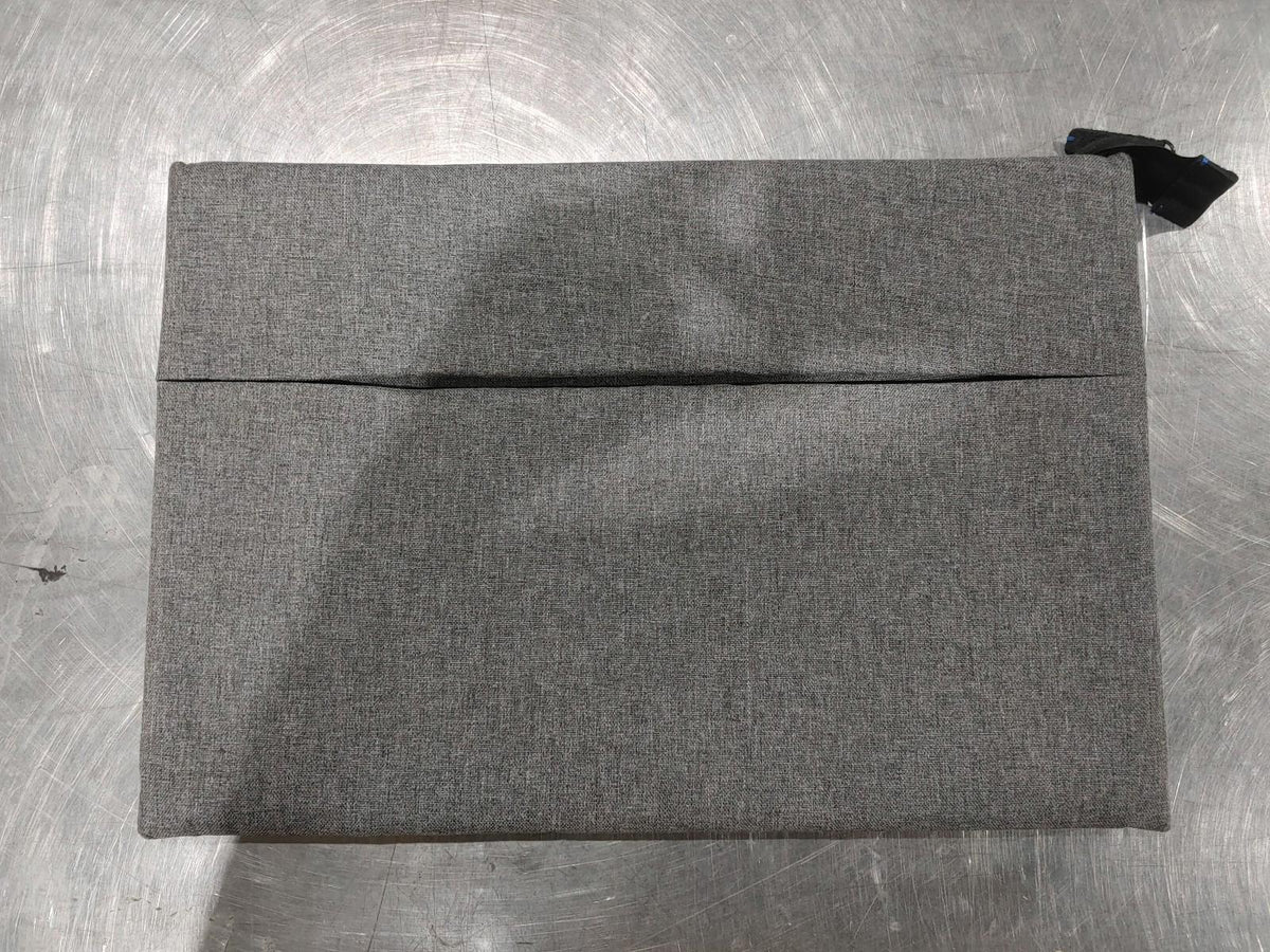 BON ÉTAT Sacoche pour ordinateur portable 15 pouces en tissu, gris/noir