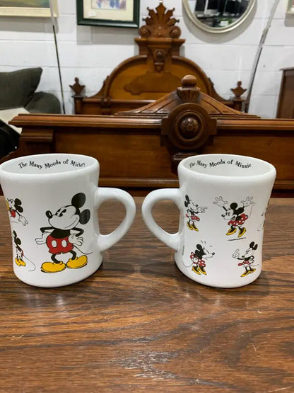 The Many Moods of Mickey and Minnie mugs - 2 sets available