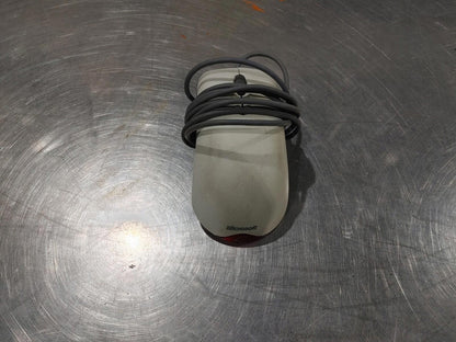 Microsoft USB Wired Wheel Optical Mouse White/Grey Tested Working - Fair
