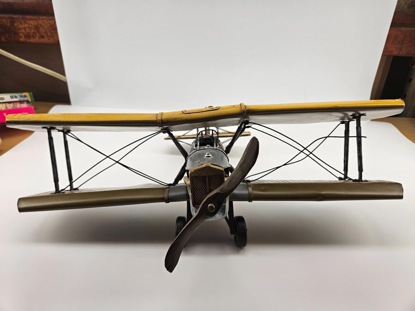Vintage WW2 Plane Die-Cast Hand-Crafted Airplane WW2 18"