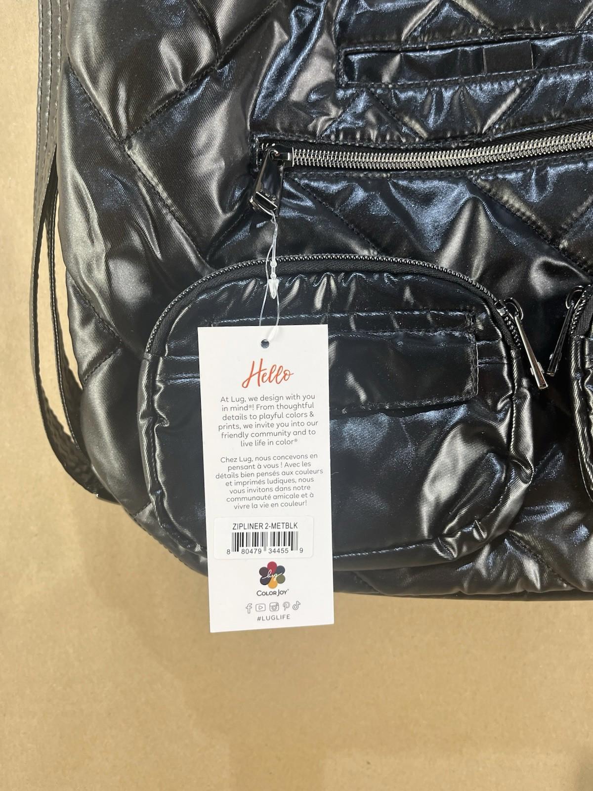 NWT LugLife Black Tote Shoulder Bag