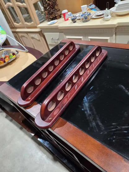 Wall Mounted Wooden Cue Rack