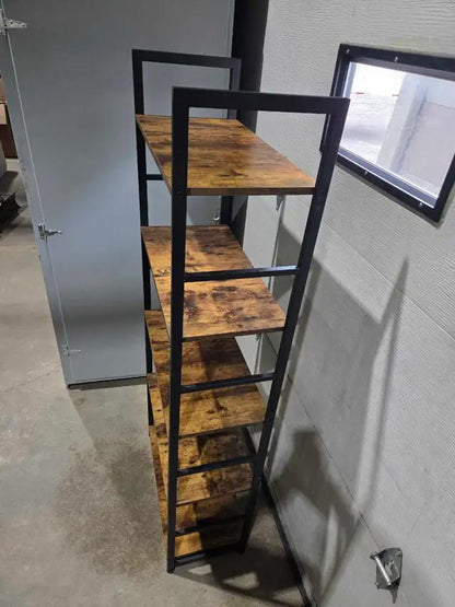 Rustic Brown 5-tire Shelving Unit
