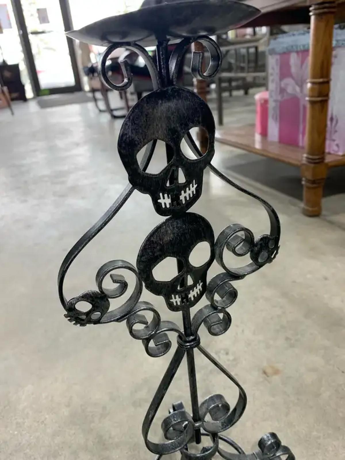 Skull Candle Holder