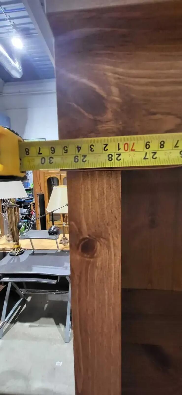Wood Bookshelf 72' x 29.5' x 12.5' - 2 Available