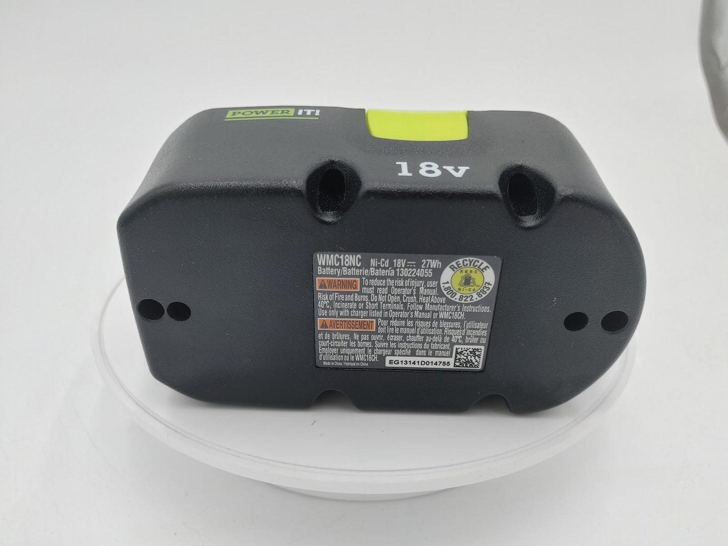 Good Condition Power It! 18V Tool Battery WMC18NC Black/Green Tested Working