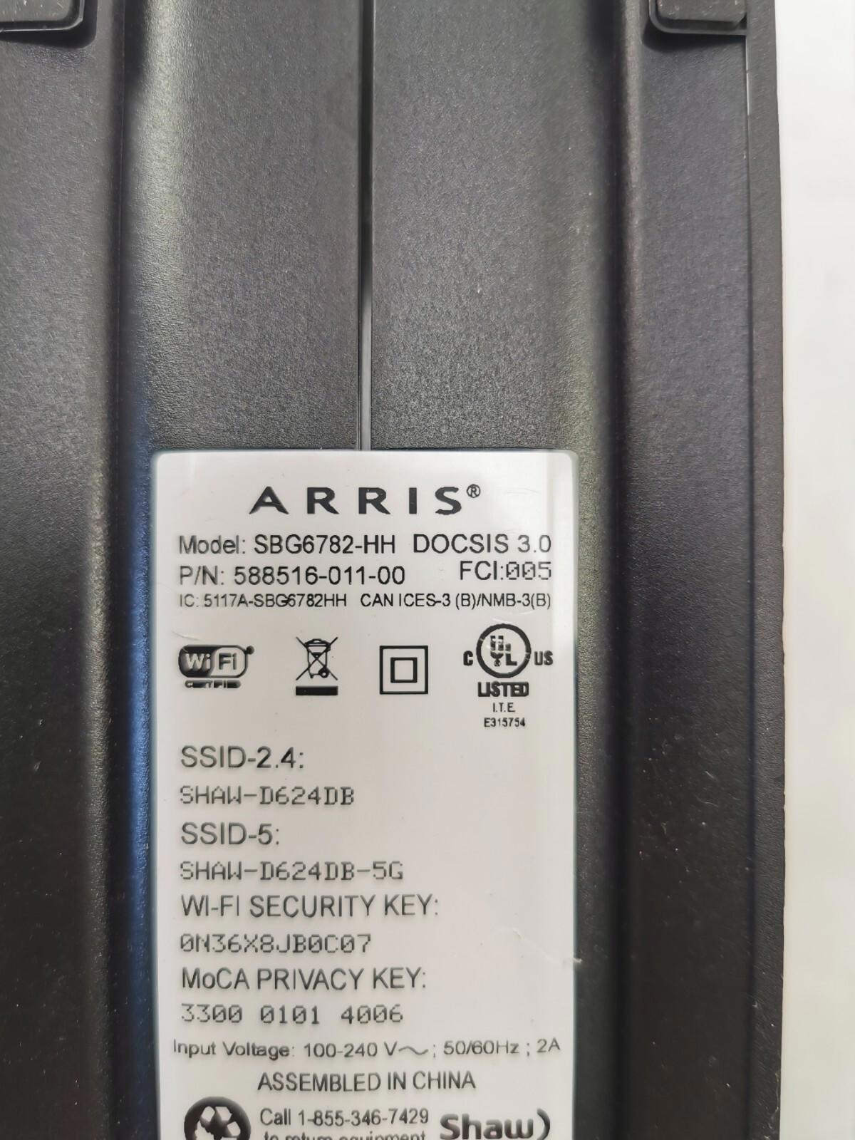 ARRIS Touchstone SBG6782