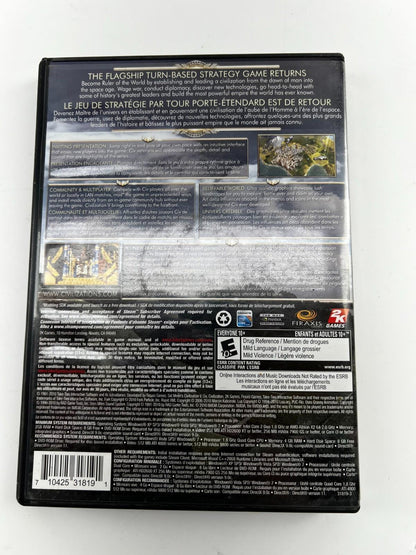 PC Game, Sid Meier's Civilization V 5 , CD-Dvd Rom