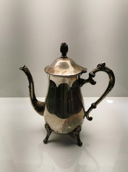 Vintage Silver Plated Tea Pitcher with Lid