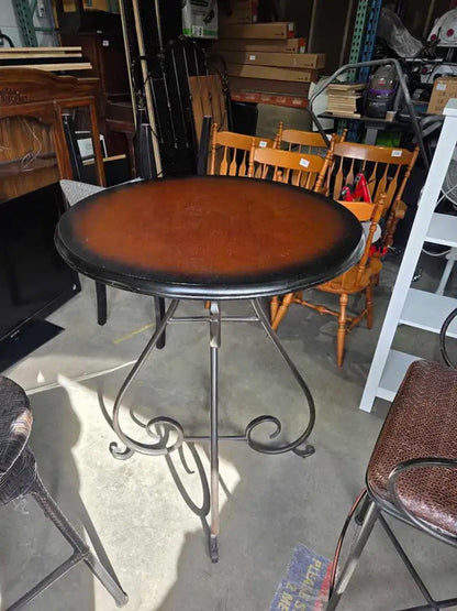 Pier 1 Pub Table with Mismatch Stools