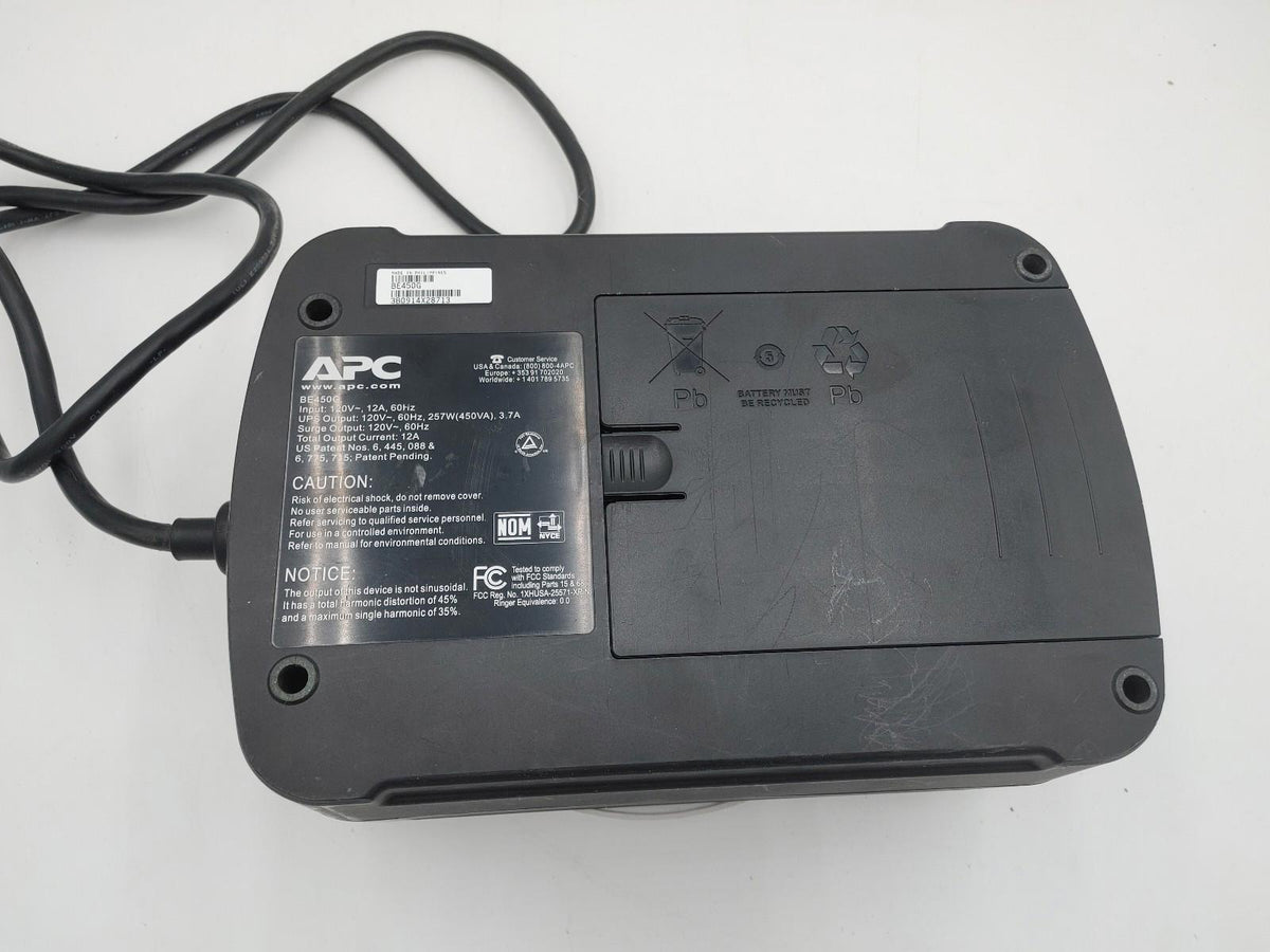 Bon état, APC Back-UPS ES 450 BE450G, sans batterie, noir, testé et fonctionnel.