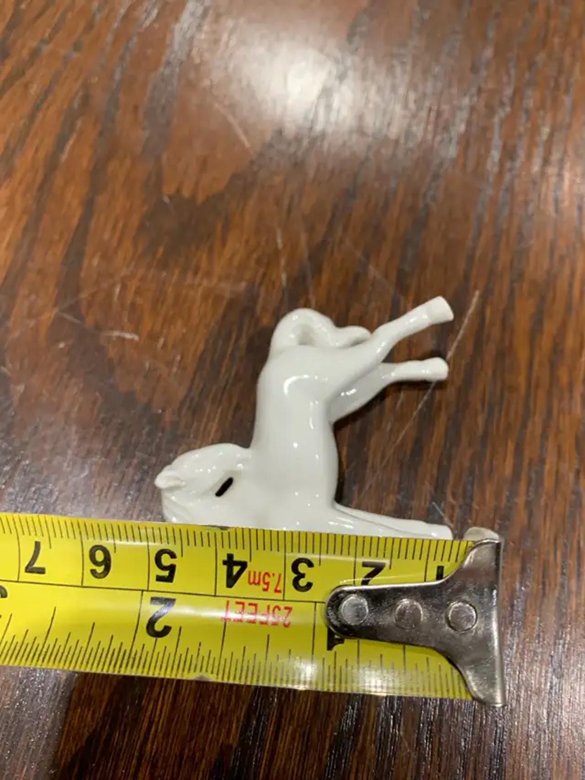 Small White Porcelain Horses set of 6