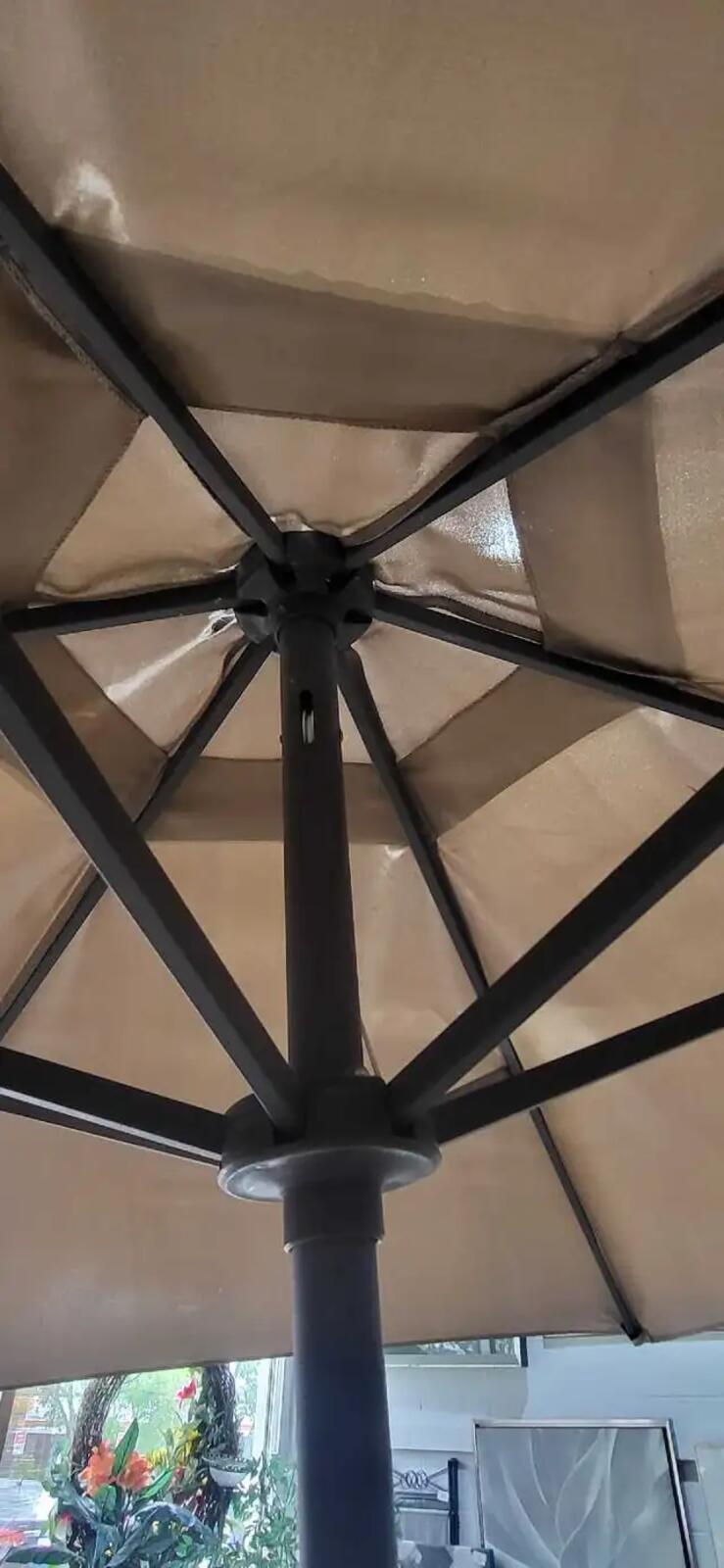 Outdoor Patio Umbrella with Adjustable Pole - 8 ft