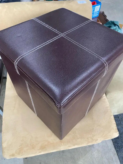 Brown Storage Ottoman