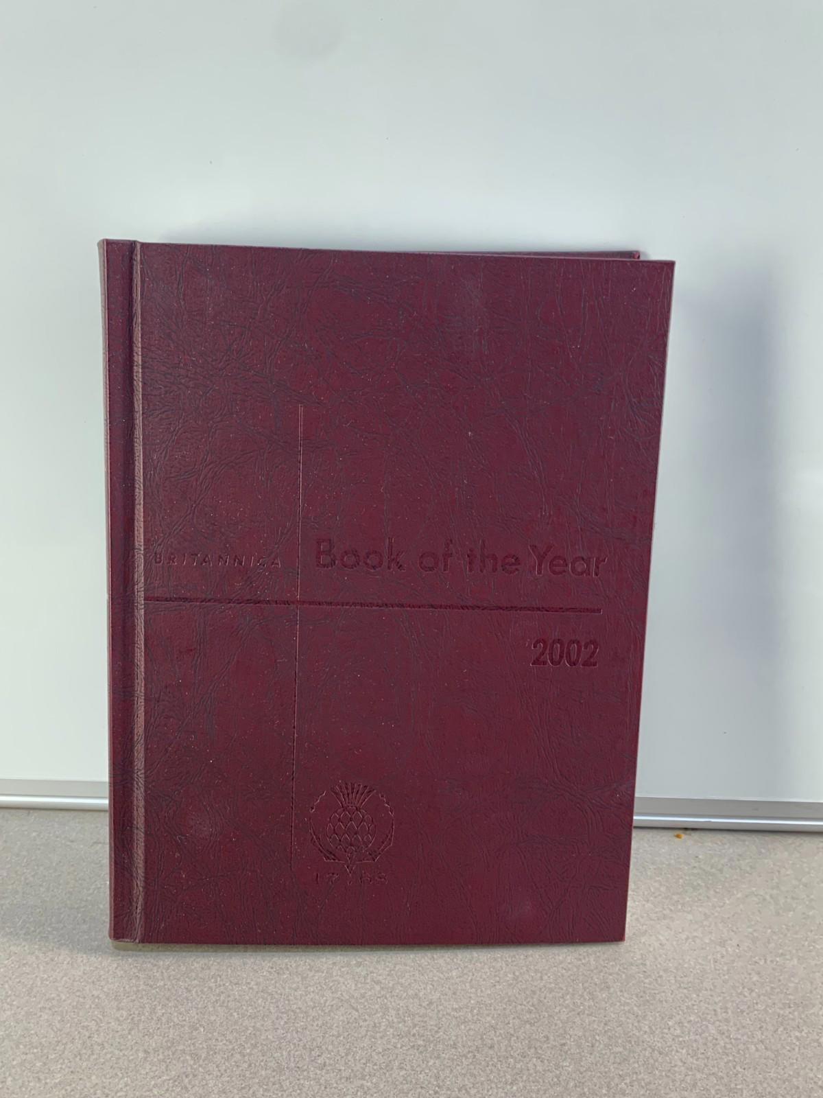 Encyclopedia Britannica, livre de l’année – 2002 – Relié en cuir