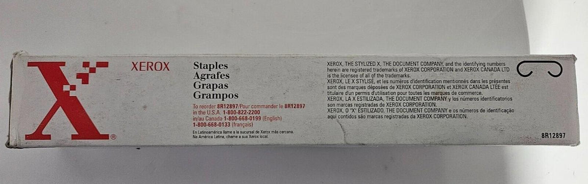 Cartouche d’agrafes Xerox d’origine 008R12897, lot de 8, OEM 8R12897