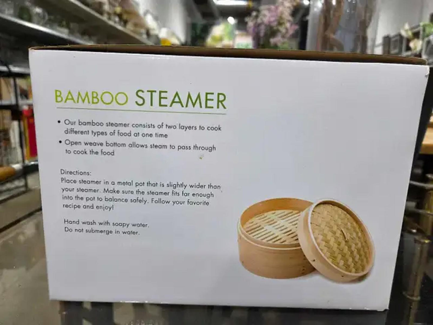 Fox Run 10" Bamboo Steamer - New