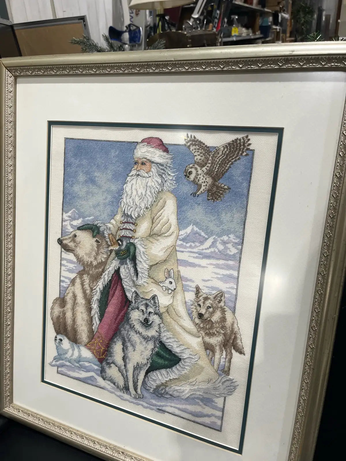 Framed Santa Artwork