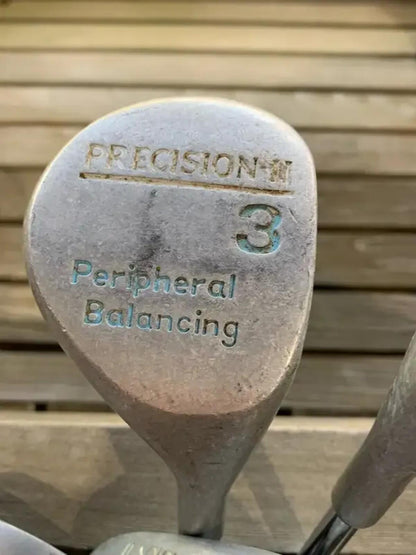Vintage Green Caddy & Spalding Celebrity and Precision Clubs