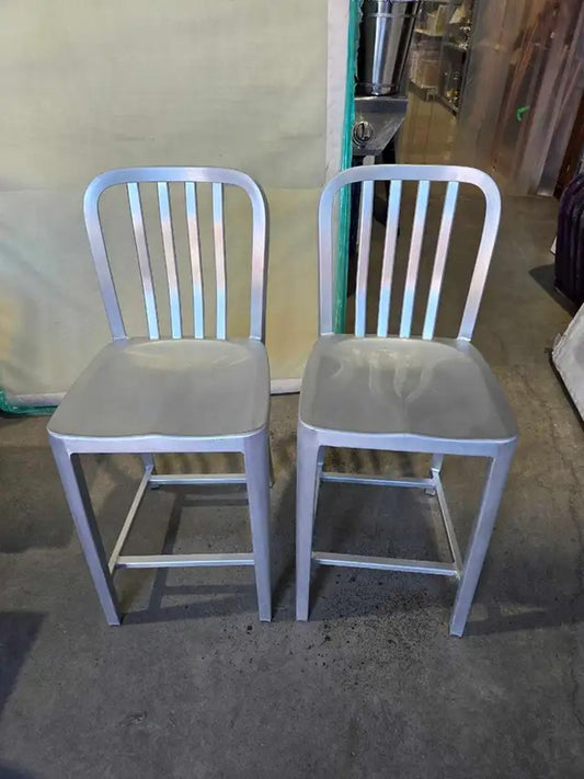 2 Aluminum 24" Bistro Stools