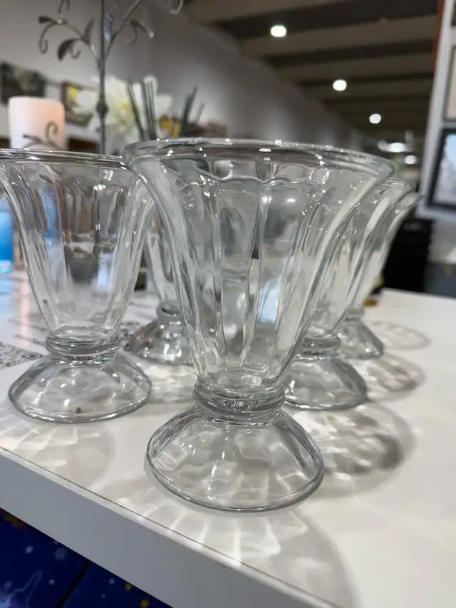 Glass Dessert Cup Bowls (Set Of 6)