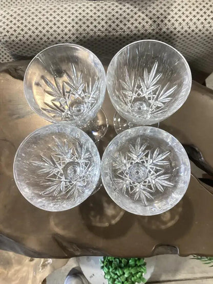 Vintage Linea Gala Crystal Wine Glasses - 4 Available