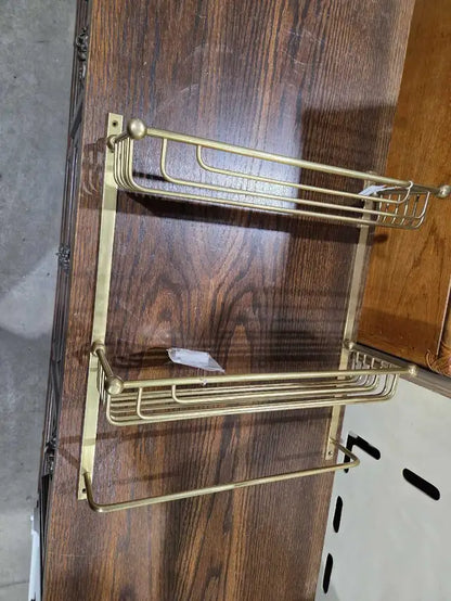 New! Small Brass Shower Shelf