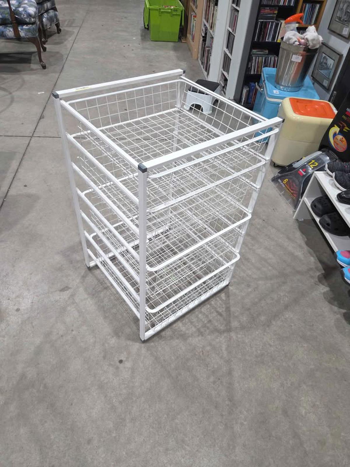 IKEA JONAXEL Wire Basket Storage Unit