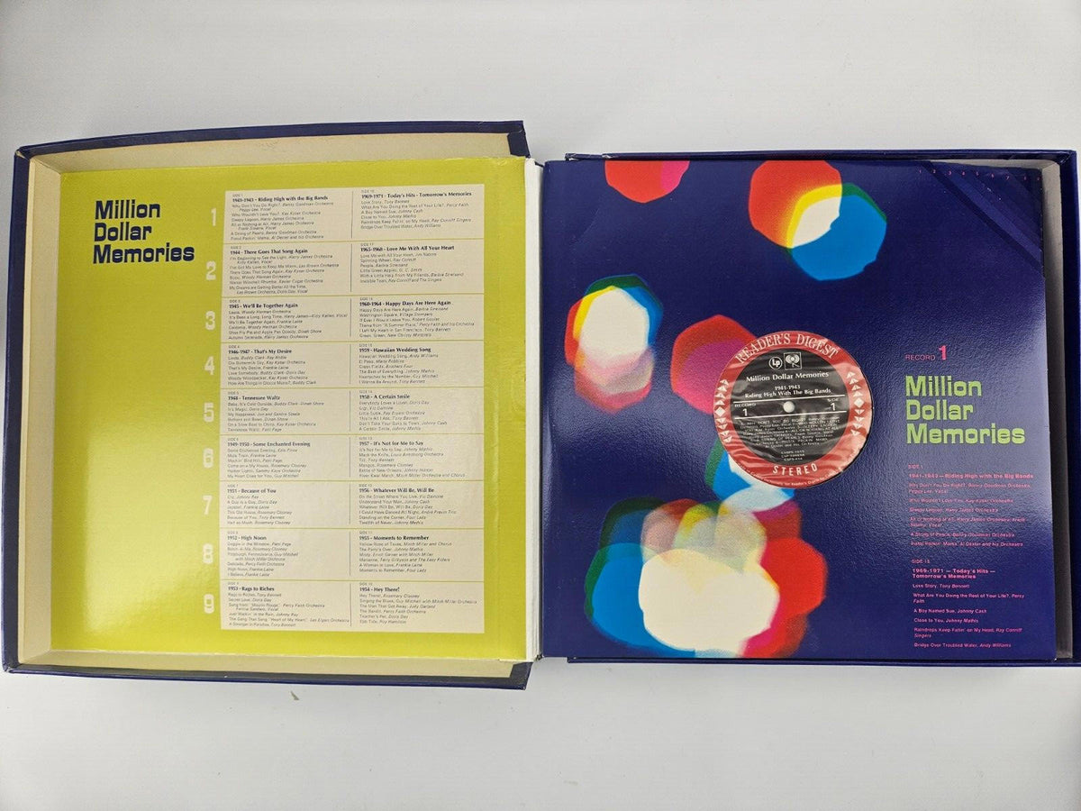Million Dollar Memories Vinyl LP Box Set 1972 (9 Album Set, Various Artists)