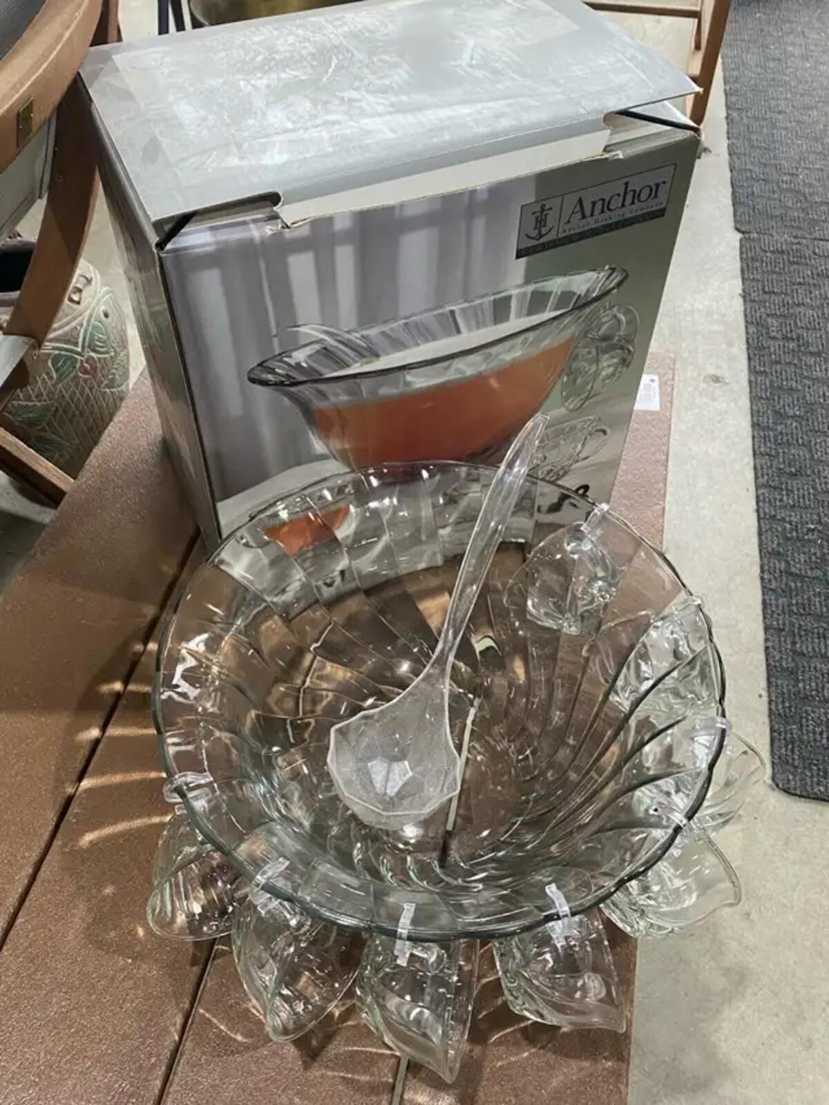 Anchor Hocking Punch Bowl