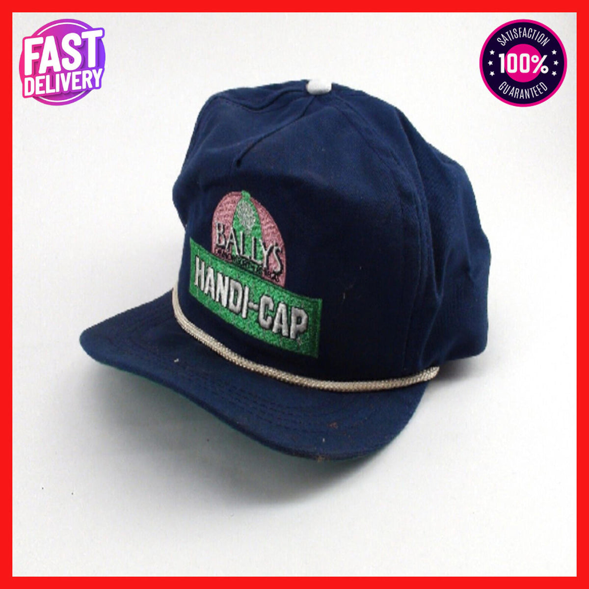Bally's Las Vegas Handi-Cap Trucker Hat - Good Condition, Second Hand