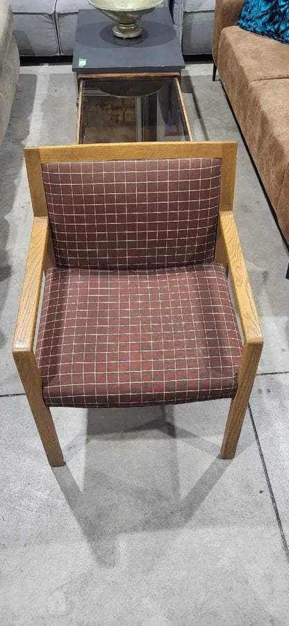 Wood Frame Upholstered Accent Armchair