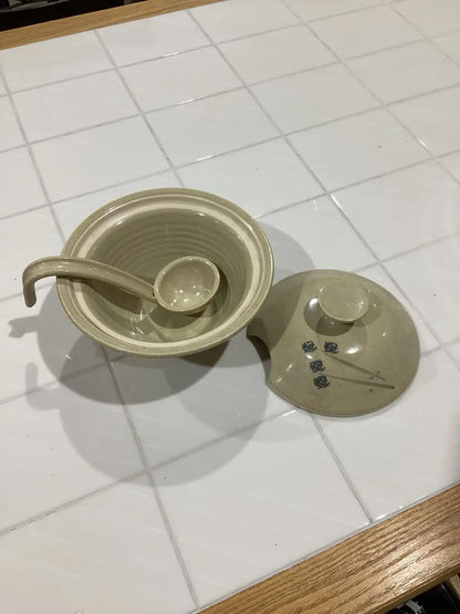 Asian inspired floral Soup Tureen