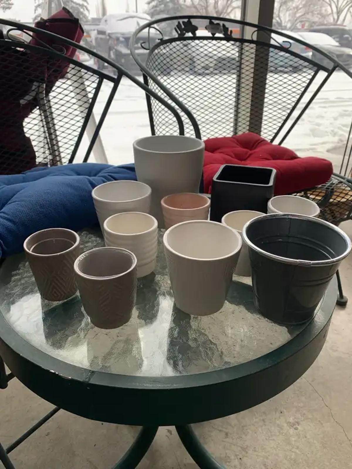 Various Flower Pots - individually priced
