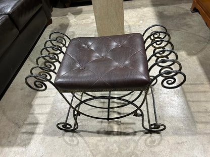 Vintage Bedroom Bench - Wrought Iron