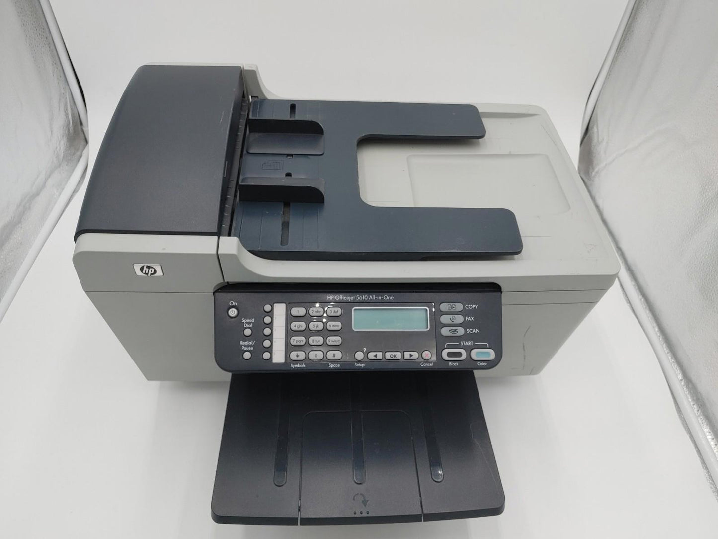 Good Condition HP Officejet 5610 All-In-One Printer Grey/Blue Untested No PSU