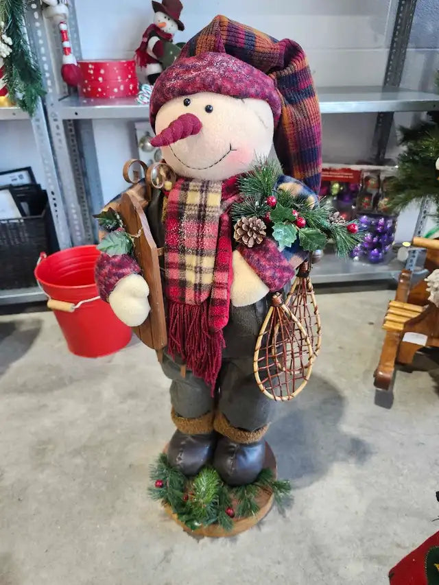 Christmas Snowman Decor 32" Tall