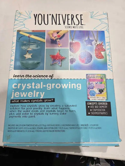 YOU-NIVERSE Crystal Growing Jewelry Set NEW