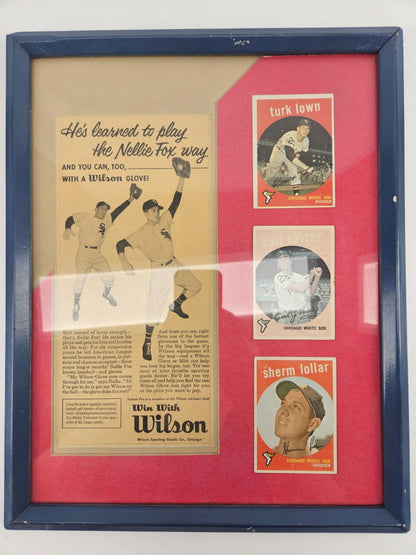 Chicago White Sox Players Portrait Wooden Framed 39x31x3cm