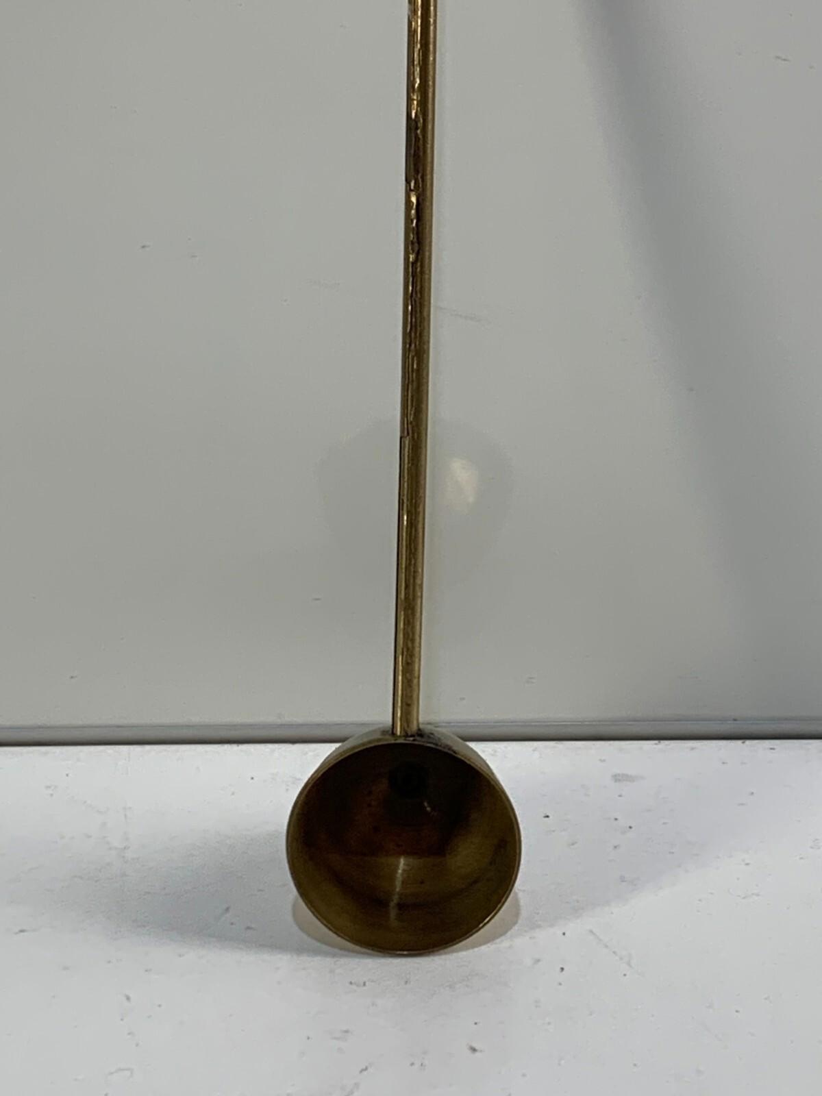 Vintage Brass Candle Snuffer Solid Engraved Design Handle Ornate