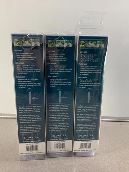 Lot of 3 Brewster Home Fashions Cubix Sidelight Premium Film Model # PF0709