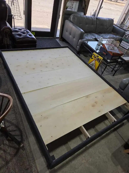 Fabric Upholstered Platform Queen Bed Frame
