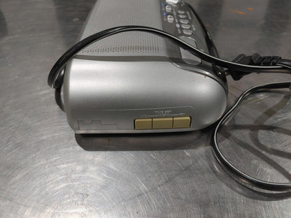 Good Condition Panasonic Alarm Clock FM-AM Radio RC-6288 Grey Tested Working