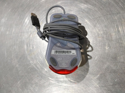 Microsoft USB Wired Wheel Optical Mouse White/Grey Tested Working - Fair