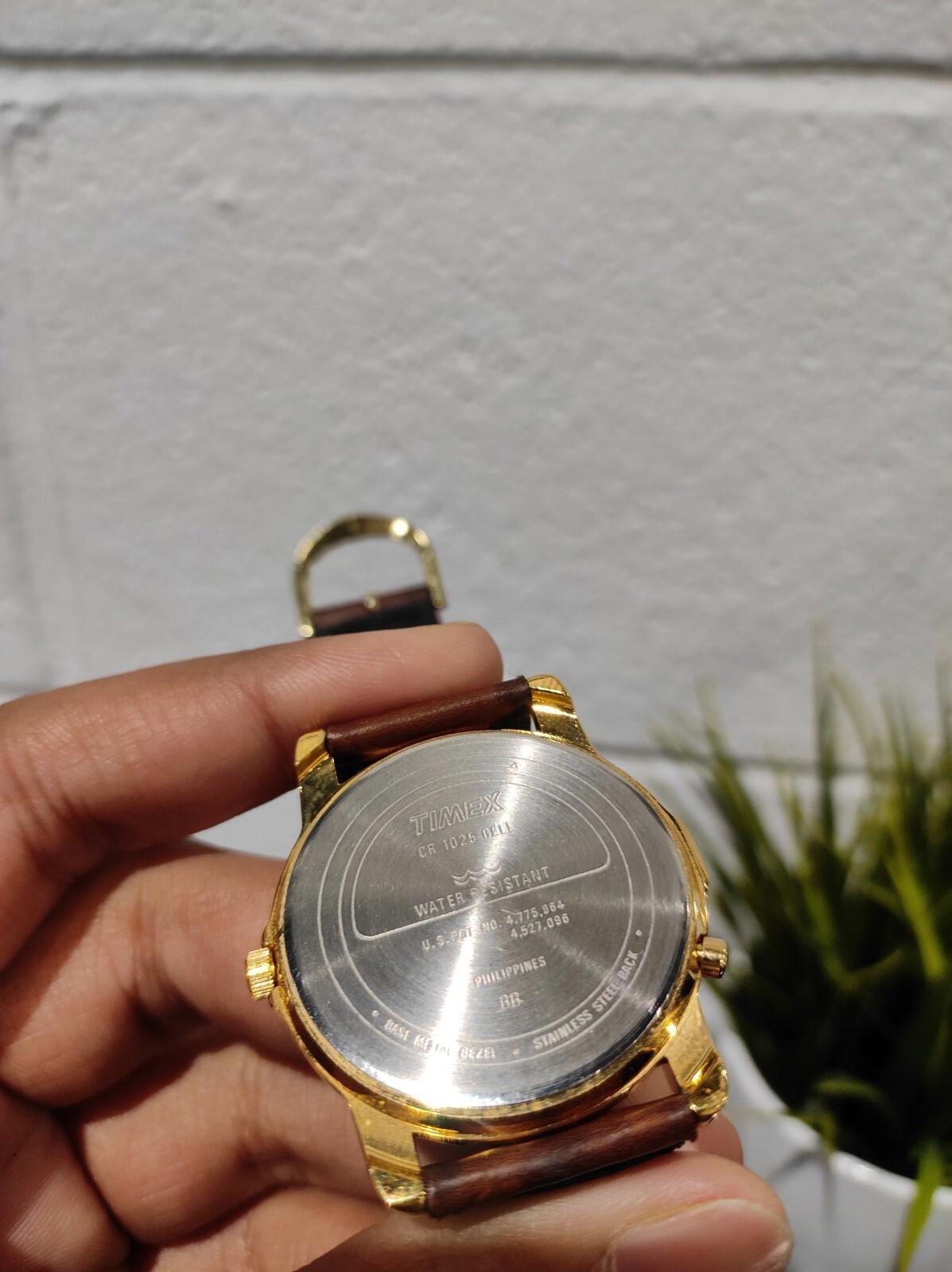 Timex CR 1025 Cell Leather Men's WristWatch