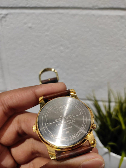 Timex CR 1025 Cell Leather Men's WristWatch